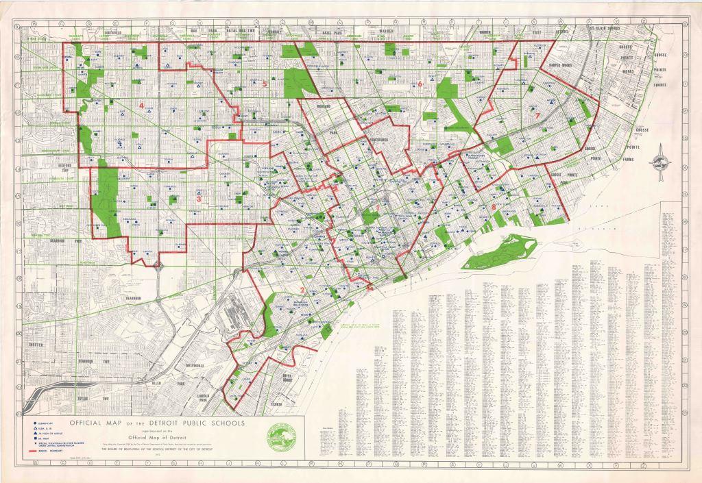 Need a map of all the Detroit Public Schools in 1972? We've got it!