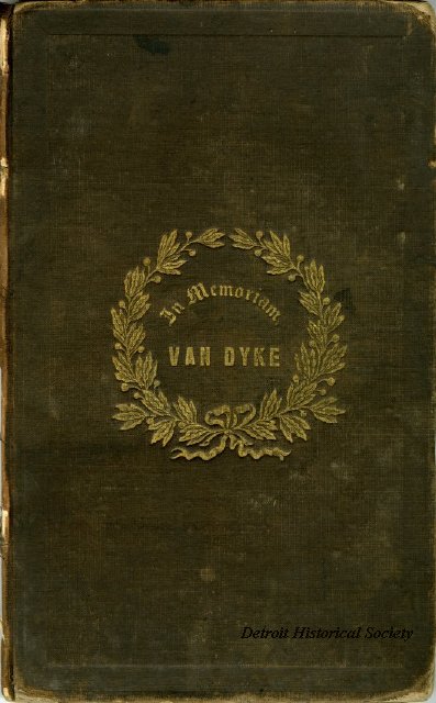 Book from the memorial service for James Van Dyke, 1856 - 1975.151.006