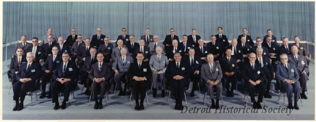 Photo of General Motors executives. including John DeLorean