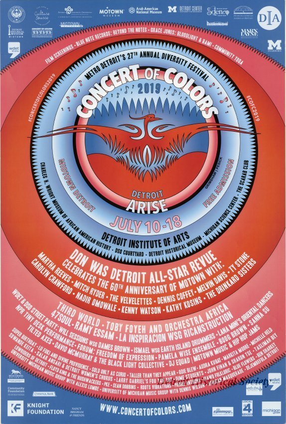Concert of Colors 2019 poster