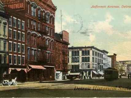 Postcard - Jefferson Avenue, Detroit