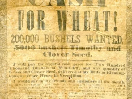 Advertisement - Cash for Wheat!