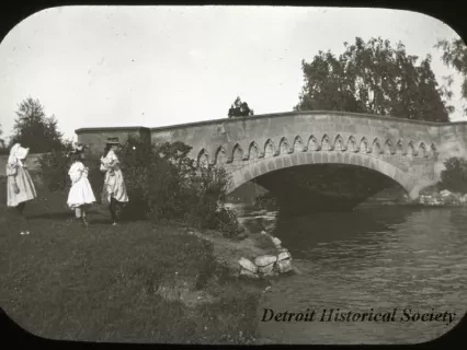 Transparency, Lantern-slide - Stone Bridge, Belle Isle
