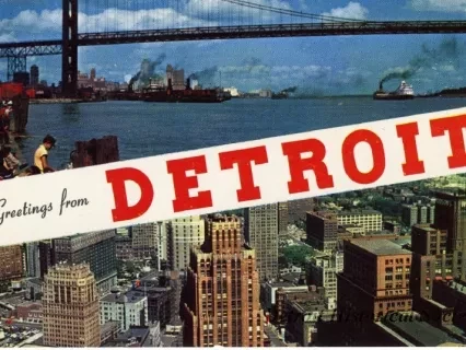 Postcard - Greetings from Detroit