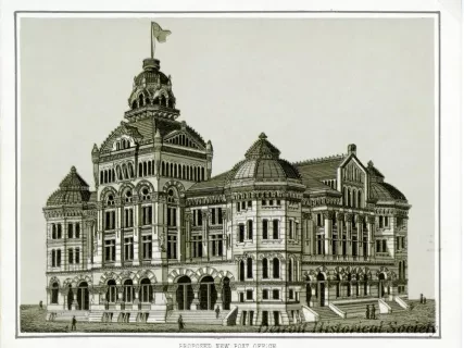 Print - Proposed New Post Office