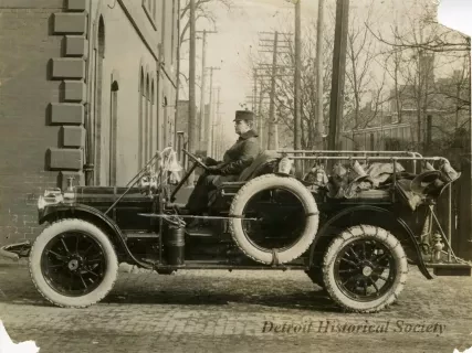 Print, Photographic - Detroit Fire Department Squad Car