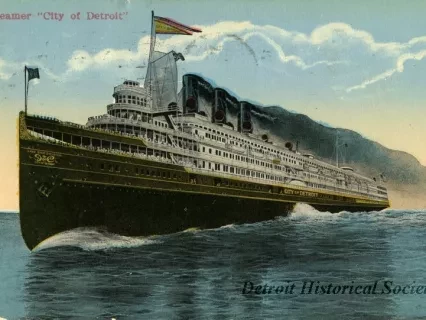 Postcard - Steamer "City of Detroit"
