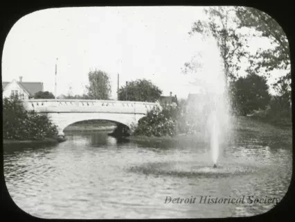 Transparency, Lantern-slide - Clark Park, Detroit