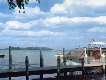 Postcard - Detroit River Scene
