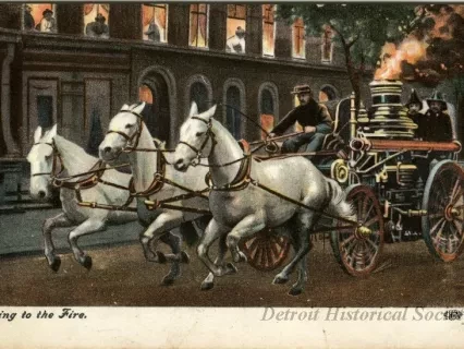 Postcard - Going to the Fire