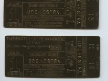 Ticket - The Bonstelle Playhouse