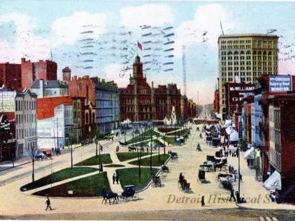 Postcard - Cadillac Square Detroit, Mich. - Cadillac Square, Detroit, Mich.