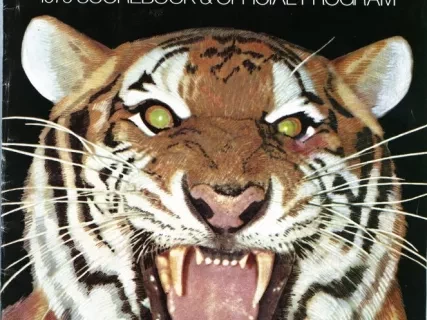 Program - Tigers 1976 Scorebook & Official Program