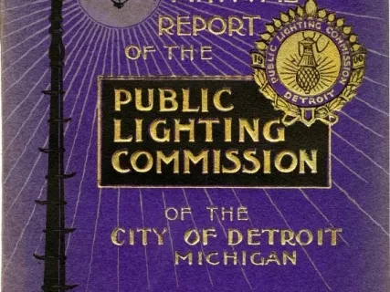 Booklet - Sixth Annual Report of the Public Lighting Commission of the City of Detroit, Michigan