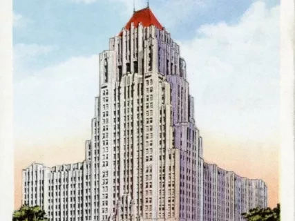 Postcard - FISHER BUILDING, DETROIT, MICH