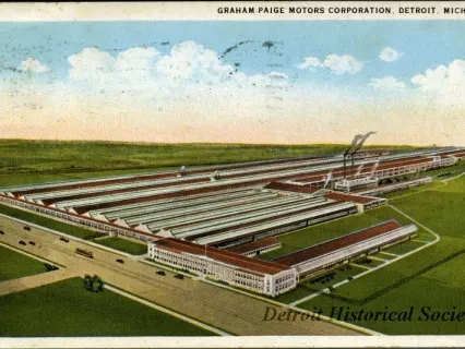 Postcard - Graham-Paige Motors Corporation, Detroit Mich.