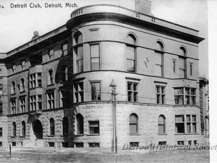 Postcard - Detroit Club, Detroit, Mich.