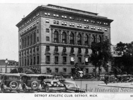 Postcard - Detroit Athletic Club, Detroit, Mich.
