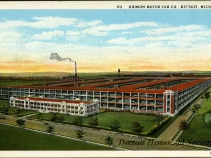 Postcard - Hudson Motor Car Co., Detroit, Mich