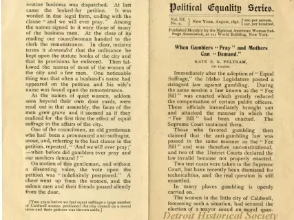 Booklet - When Gamblers "Pray" and Mothers Can "Demand'"