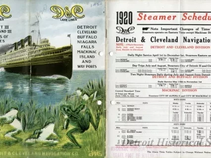 Booklet - 1920 Steamer Schedules