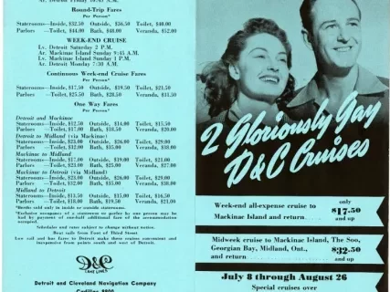 Brochure - For Your Vacation, 2 Gloriously Gay D&C Cruises