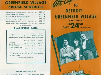Brochure - 1947 All-Expense Cruise to Detroit - Greenfield Village