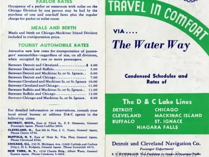Brochure - Travel in Comfort via The Water Way