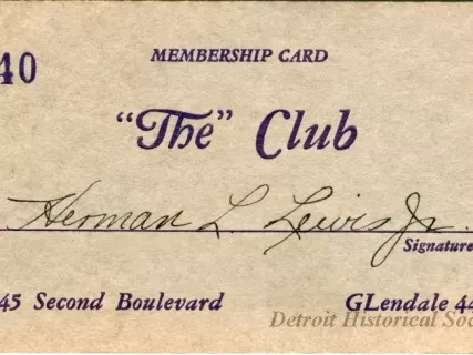 Card, Membership