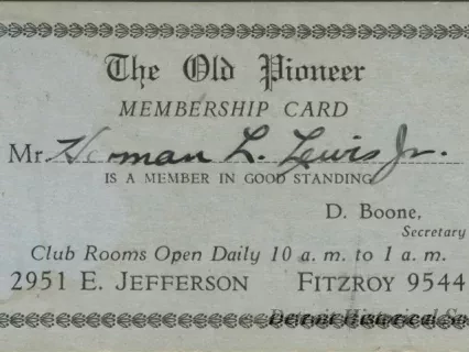 Card, Membership