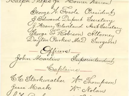 Letter - Metropolitan Police Commission