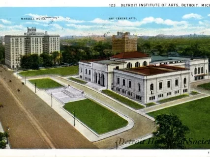 Postcard - Detroit Institute of Arts, Detroit Mich.