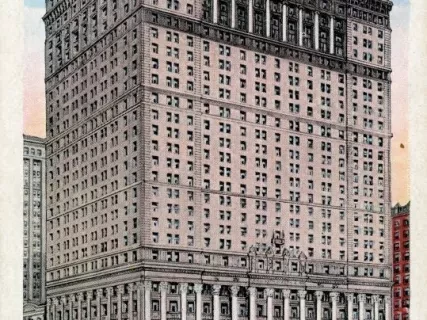 Postcard - Book Cadillac Hotel, Detroit, Michigan.