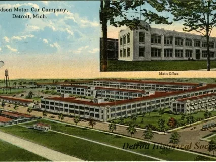 Postcard - Hudson Motor Car Company, Detroit, Mich.