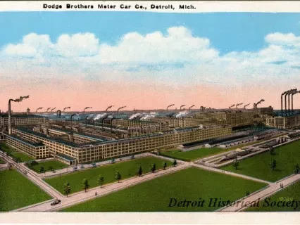 Postcard - Dodge Brothers Motor Car Co., Detroit, Mich.
