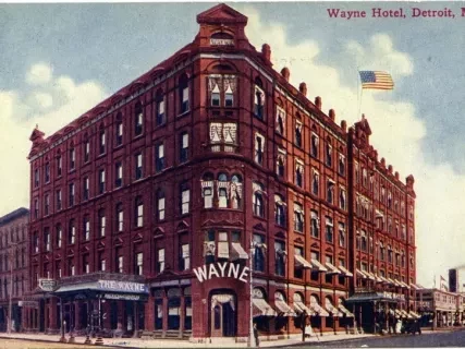 Postcard - Wayne Hotel, Detroit, Mich.
