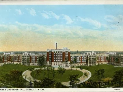 Postcard - Henry Ford Hospital, Detroit, Mich.