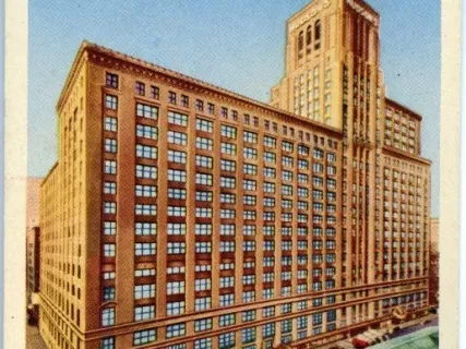 Postcard - The J. L. Hudson Company, Detroit, Michigan