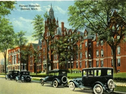 Postcard - Harper Hospital, Detroit, Mich. - Harper Hospital, Detroit, Mich.