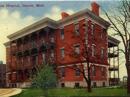 Postcard - Marine Hospital, Detroit, Mich. - Marine Hospital, Detroit, Mich.