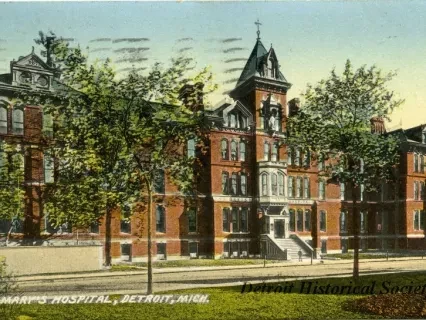 Postcard - St. Mary's Hospital, Detroit, Mich. - St. Mary's Hospital, Detroit, Mich.