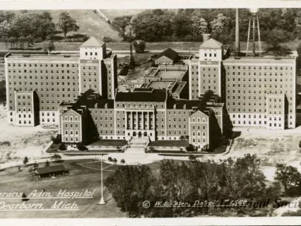 Postcard - Veterans Adm. Hospital, Dearborn, Mich.