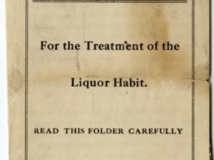 Brochure - Orrine, For the Treatment of the Liquor Habit