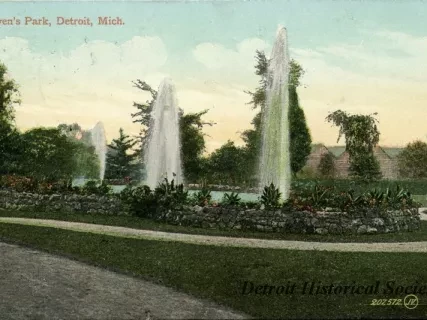 Postcard - Owen's Park, Detroit, Mich.