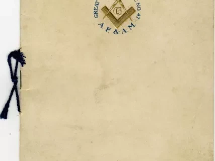 Program - Great Western Lodge No. 47 A.F. & A.M., Lodge of Instruction 1912