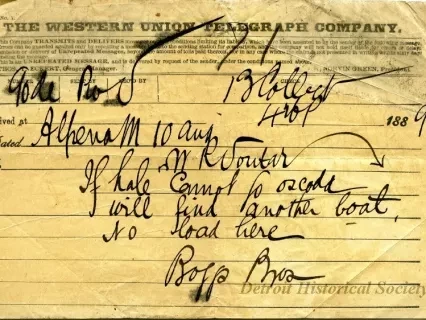 Telegram - The Western Union Telegraph Company