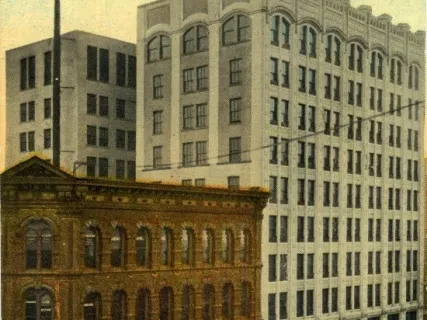 Postcard - Free Press Building, Detroit, Mich.