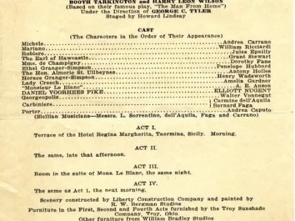 Program, Theater