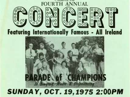 Flyer - The Gaelic League 
Fourth Annual Concert