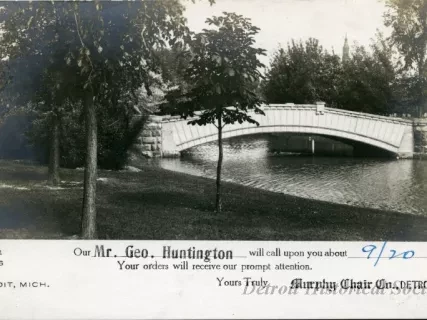 Postcard - Water Works Park, Detroit, Mich.